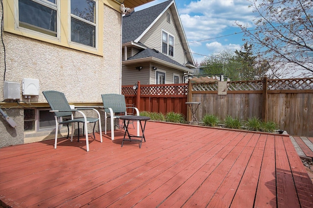 view of wooden terrace