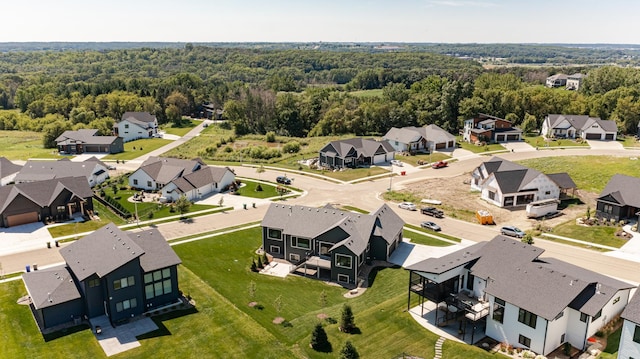 3185 Bella Terra Ln NE, Rochester, MN 55906 - birds eye view of property featuring a forest view and a residential view