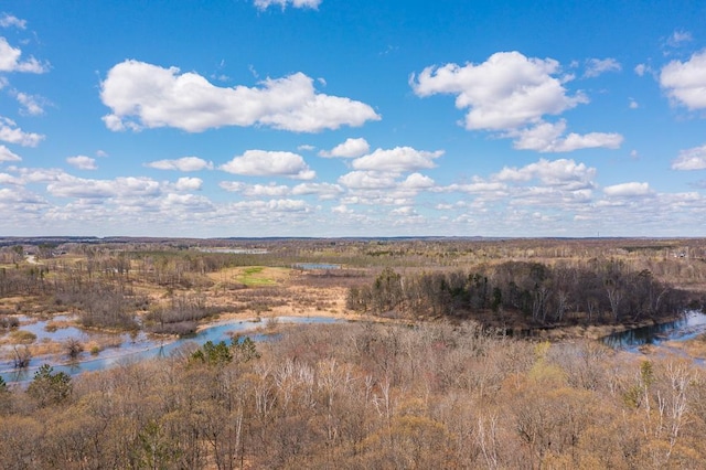 view of landscape with a water view