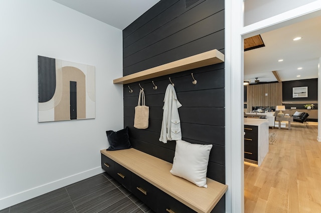 4163 Christopherson Ln SW, Rochester, MN 55902 - mudroom featuring baseboards and recessed lighting