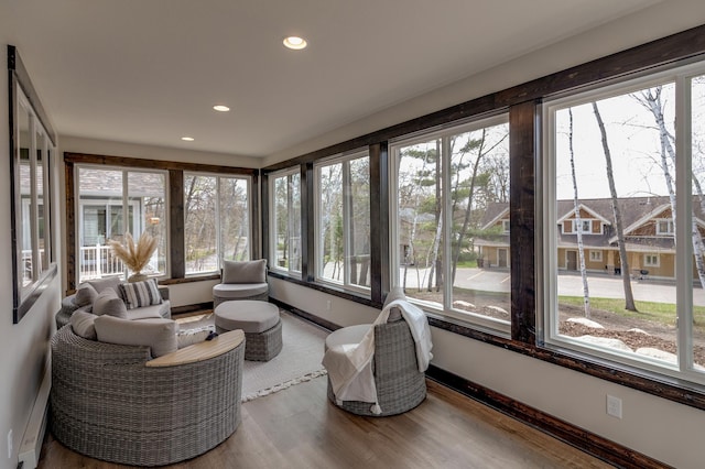 sunroom / solarium with a wealth of natural light