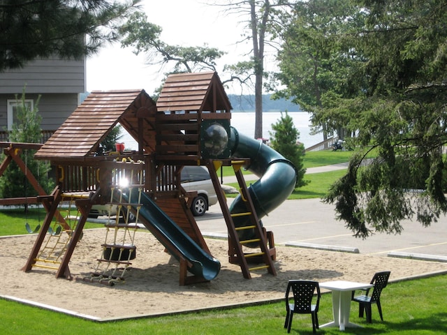 view of jungle gym