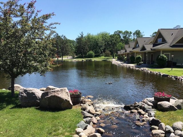 view of water feature