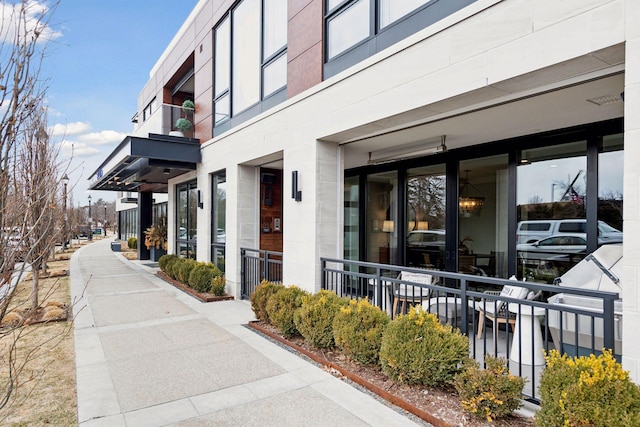 exterior space with a balcony