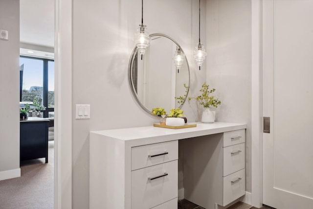 bathroom with vanity