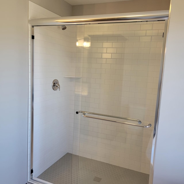 bathroom with walk in shower