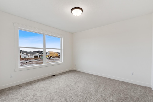 view of carpeted empty room