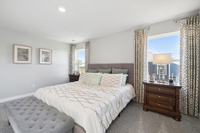 bedroom featuring carpet flooring