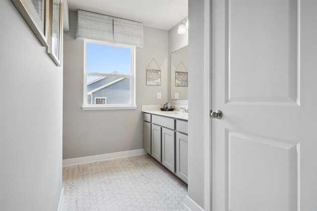 bathroom with vanity