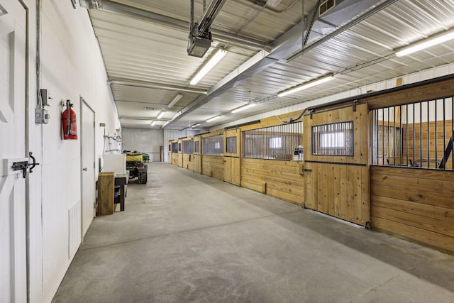 view of horse barn