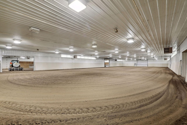 view of horse barn