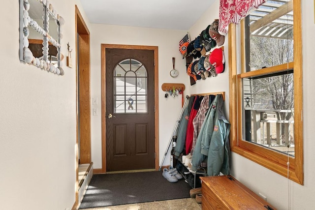 entryway featuring tile patterned floors