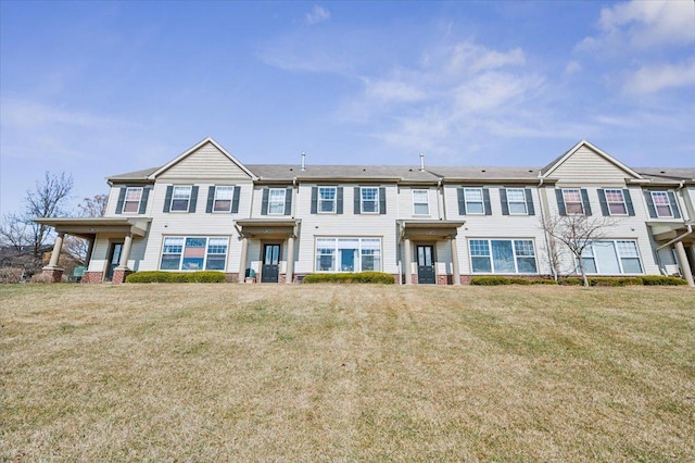 view of property with a front yard