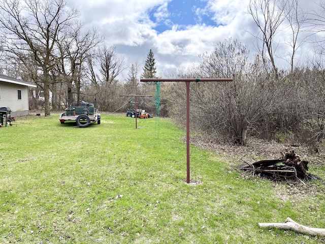 view of yard featuring a playground