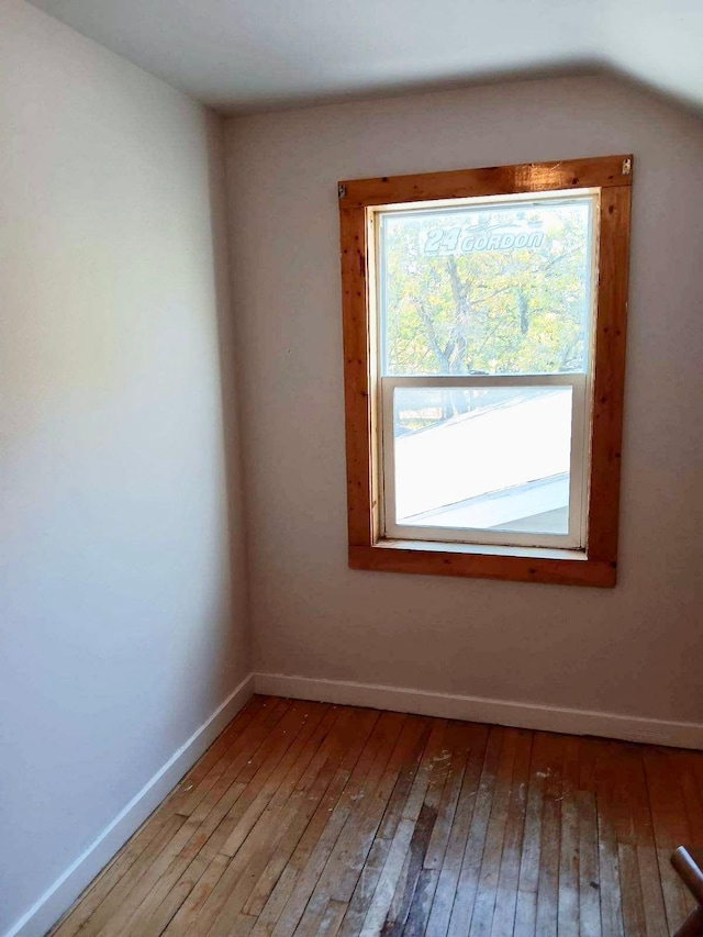 empty room featuring light hardwood / wood-style floors