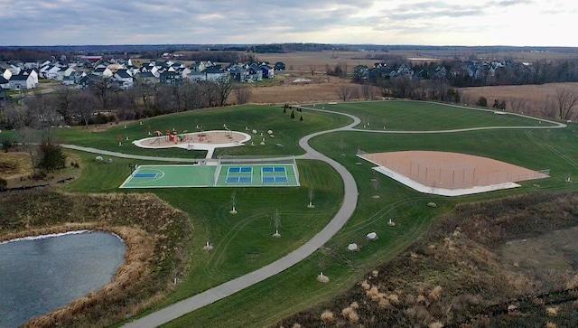 birds eye view of property