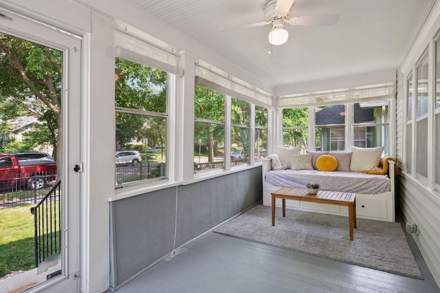 1503 Sheridan Ave N, Minneapolis, MN 55411 - sunroom / solarium featuring plenty of natural light and a ceiling fan