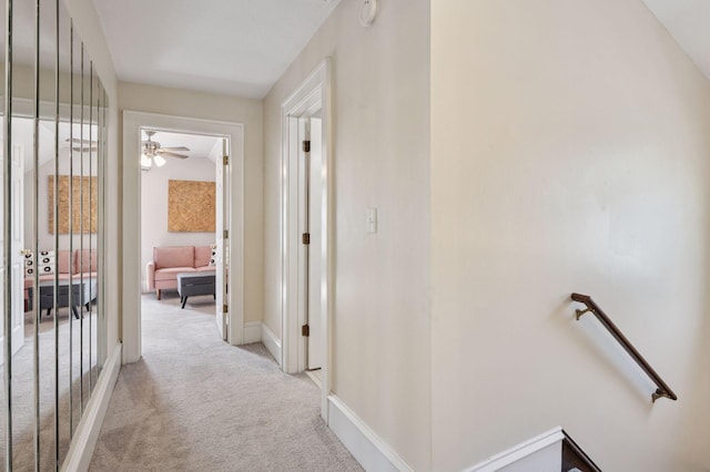 1503 Sheridan Ave N, Minneapolis, MN 55411 - hall featuring an upstairs landing and light carpet