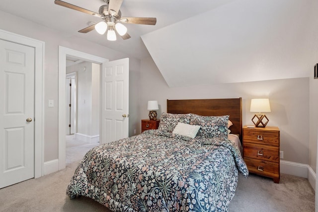 1503 Sheridan Ave N, Minneapolis, MN 55411 - carpeted bedroom with lofted ceiling and a ceiling fan