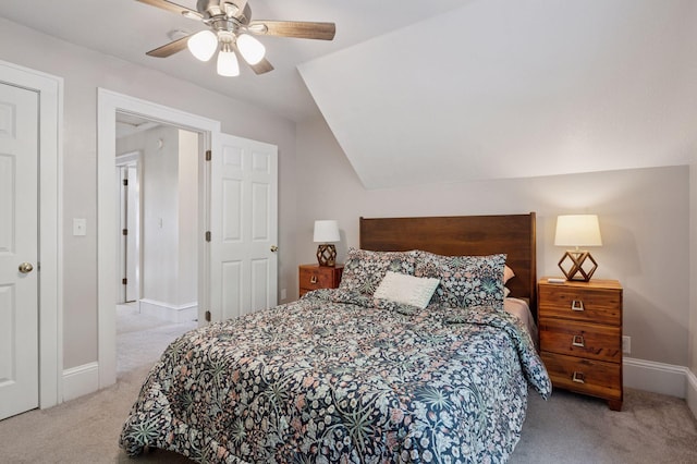 1503 Sheridan Ave N, Minneapolis, MN 55411 - carpeted bedroom with a ceiling fan and lofted ceiling