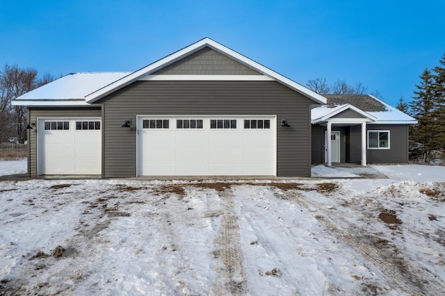 ranch-style house with a garage