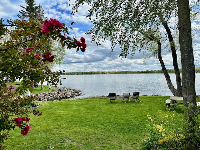 view of water feature