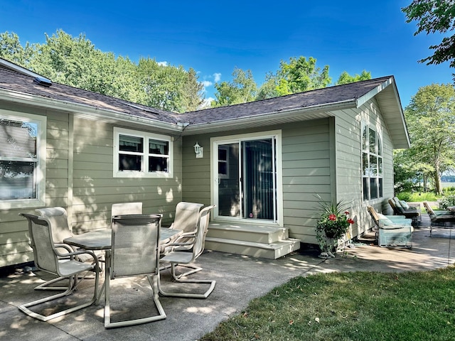 rear view of house with a patio area