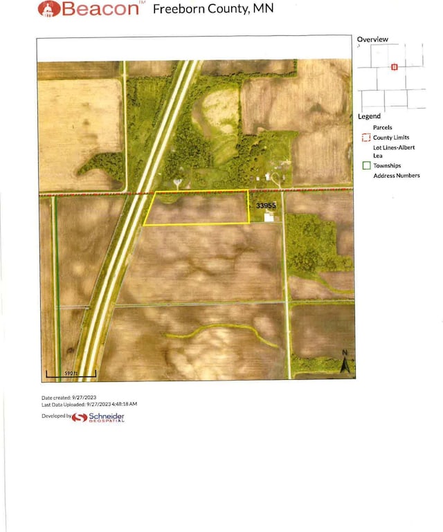 XXX 168th, Geneva Twp MN, 56026 land for sale