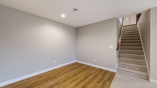 interior space featuring hardwood / wood-style flooring