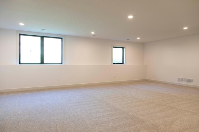 view of carpeted empty room