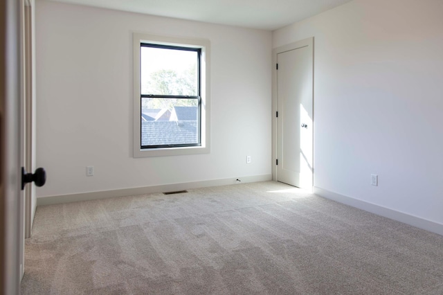 view of carpeted empty room