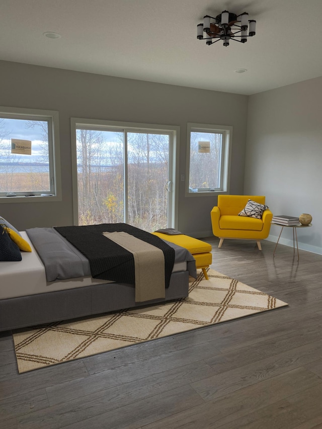 living room featuring hardwood / wood-style floors