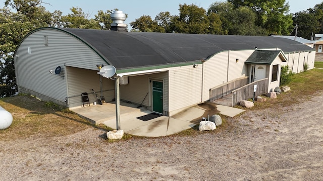 rear view of property with a patio area