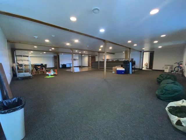 misc room with carpet flooring