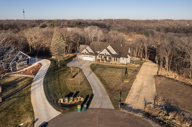 birds eye view of property