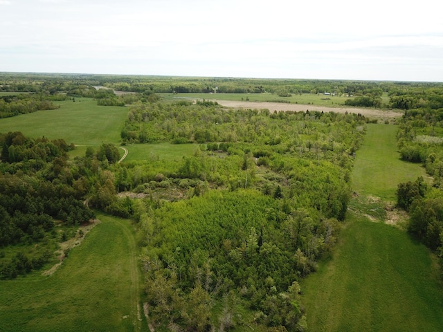 bird's eye view featuring a rural view