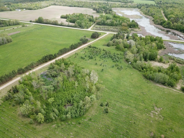 drone / aerial view featuring a rural view