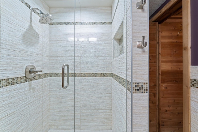 bathroom with walk in shower