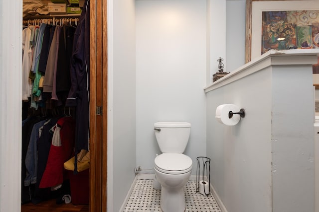 bathroom featuring toilet