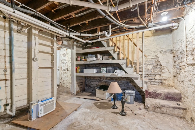 view of basement