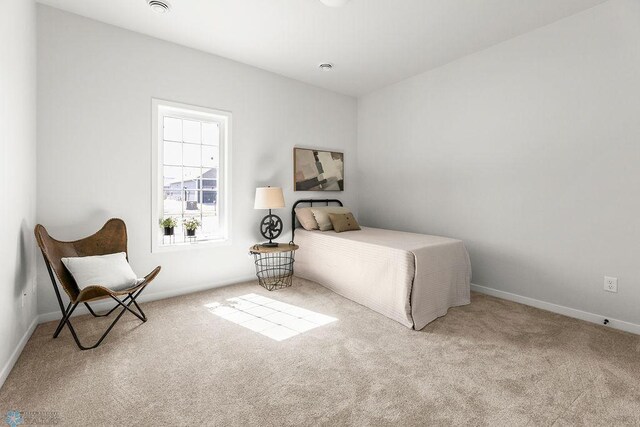 bedroom featuring carpet flooring