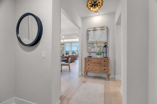 1 Hill Farm Rd Unit 107, North Oaks, MN 55127 - hall with baseboards and light wood-style flooring