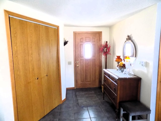 view of tiled foyer