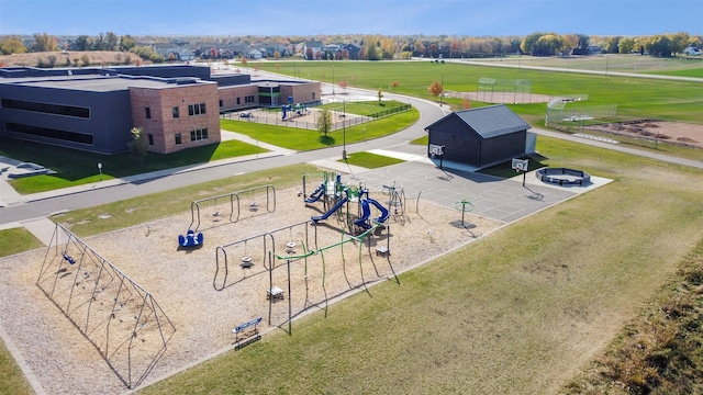 birds eye view of property