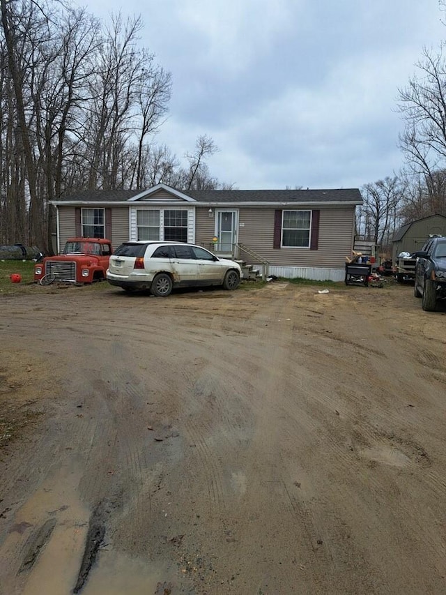 view of manufactured / mobile home