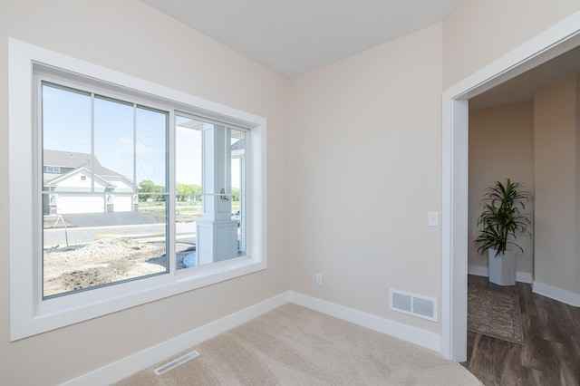 view of carpeted empty room