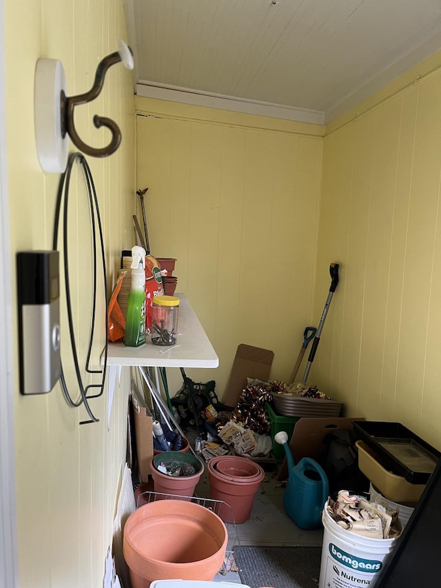 miscellaneous room featuring tile floors