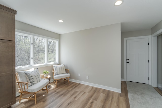 unfurnished room featuring light hardwood / wood-style floors