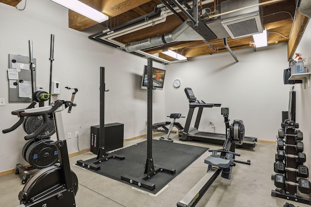 view of workout room