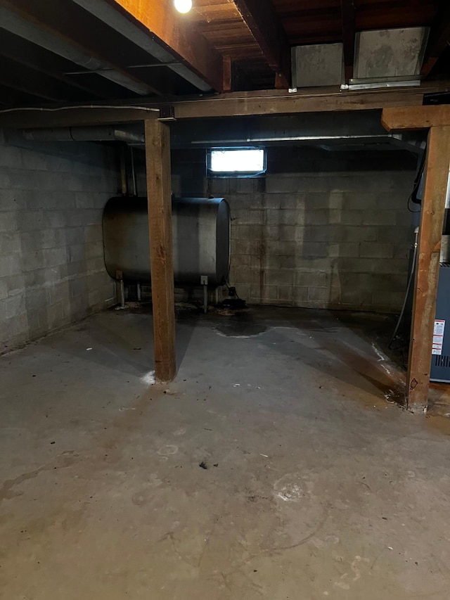 view of basement